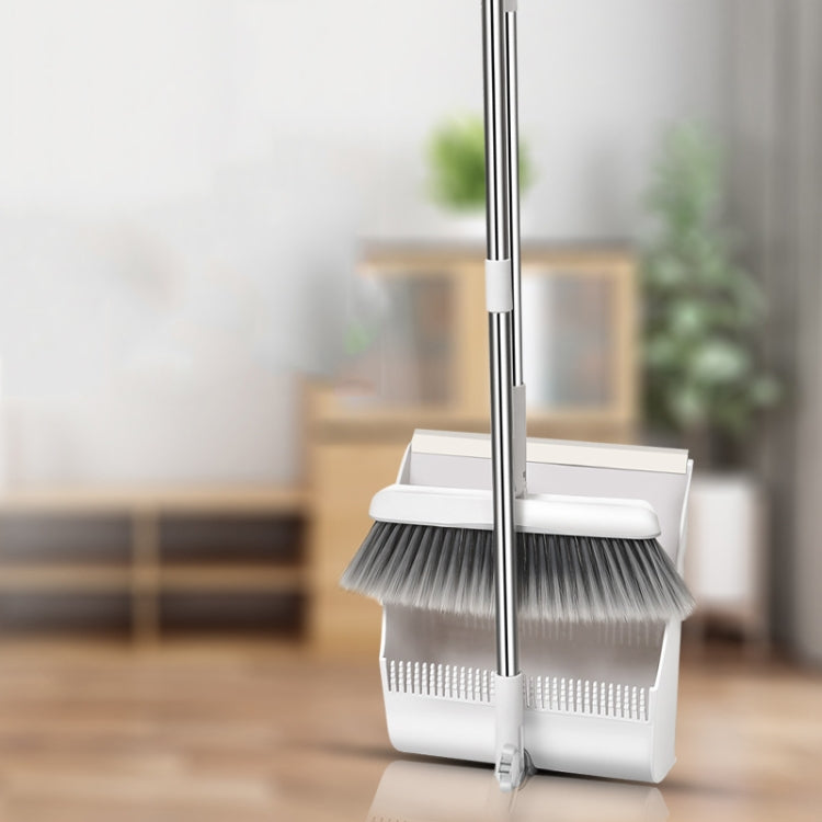Combinazione di set di scopa girevole e paletta pieghevole per uso domestico, Folding Standing Dustpan