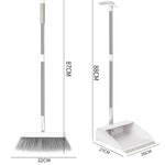 Combinazione di set di scopa girevole e paletta pieghevole per uso domestico, Folding Standing Dustpan
