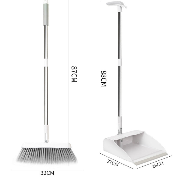Combinazione di set di scopa girevole e paletta pieghevole per uso domestico, Folding Standing Dustpan