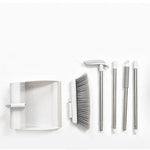 Combinazione di set di scopa girevole e paletta pieghevole per uso domestico, Folding Standing Dustpan