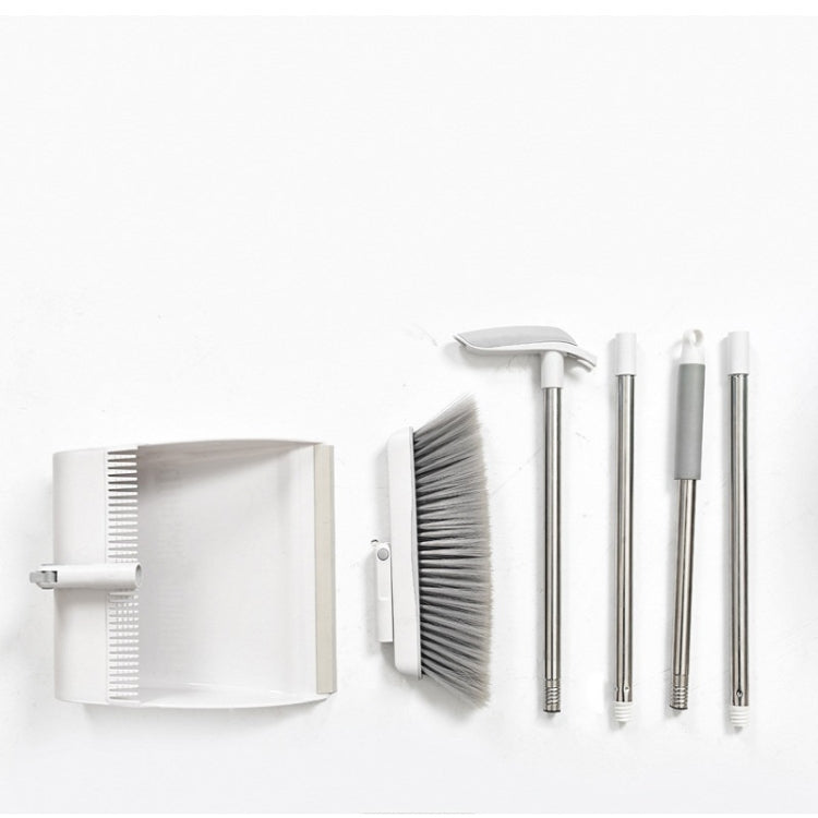 Combinazione di set di scopa girevole e paletta pieghevole per uso domestico, Folding Standing Dustpan