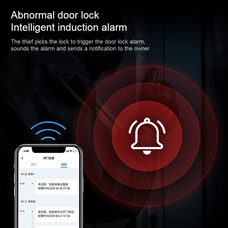 Blocco porta elettronico WiFi con impronta digitale e password