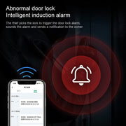 Smart Wifi Antifurto Blocco password per impronte digitali Controllo remoto del telefono cellulare Blocco elettronico della porta Blocco della carta magnetica, SM-SL608 Semi-automatic Black, SM-SL708 Semi-automatic Black, SM-SL808 Automatic Black