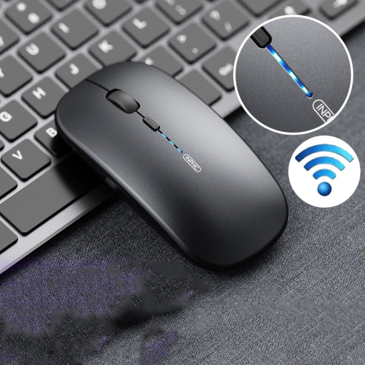 Mouse wireless per laptop Inphic PM1 Office muto, Matte, Battery Display, Bluetooth