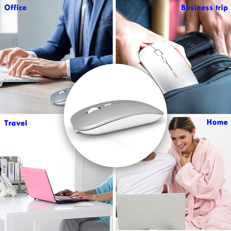 Mouse wireless per laptop Inphic PM1 Office muto, Matte, Battery Display, Bluetooth
