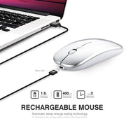 Mouse wireless per laptop Inphic PM1 Office muto, Matte, Battery Display, Bluetooth