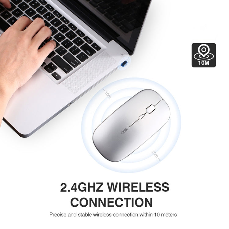 Mouse wireless per laptop Inphic PM1 Office muto, Matte, Battery Display, Bluetooth
