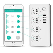 Home Office Wifi Telefono cellulare Telecomando Interruttore timer Controllo vocale Ciabatta, 1.5m