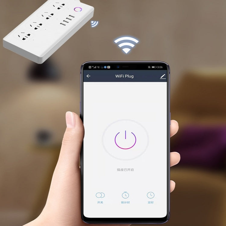 Ciabatta WiFi 8 Prese con Telecomando e Timer 1,5m