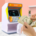 Simulazione Riconoscimento facciale Cassetta di deposito contanti ATM Simulazione Password Cassetta di sicurezza con scorrimento automatico dei soldi, Orange (Battery Version), Blue (Battery Version), Orange (Charging Version), Blue (Charging Version)
