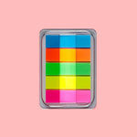 11 adesivi fluorescenti trasparenti piccoli adesivi per etichette con indicatori di nota, 7660 (One Box), 7661 (One Pack), 7662 (One Pack), 7663 (One Pack), 7664 (One Pack), 7665 (One Pack)