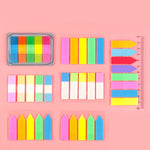 11 adesivi fluorescenti trasparenti piccoli adesivi per etichette con indicatori di nota, 7660 (One Box), 7661 (One Pack), 7662 (One Pack), 7663 (One Pack), 7664 (One Pack), 7665 (One Pack)
