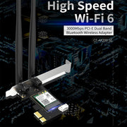 CF-AX200 SE Scheda di rete wireless Bluetooth a doppia banda PCI-E da 3000 Mbps