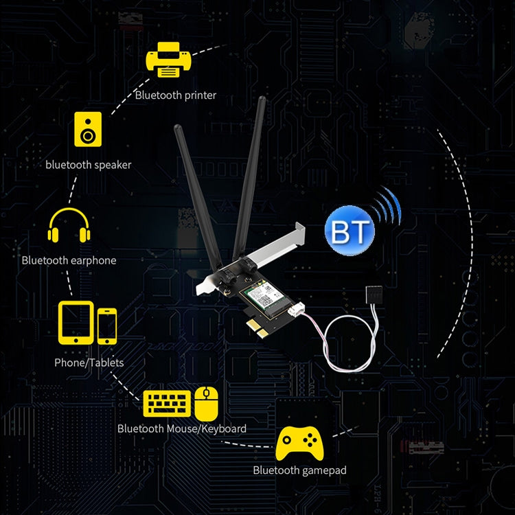 CF-AX200 SE Scheda di rete wireless Bluetooth a doppia banda PCI-E da 3000 Mbps