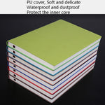 Quaderno in PU da 3 pezzi, quaderno per studenti, diario, quaderno aziendale, quaderno in PU, A5 Plain Weave Blue, A5 Plain Weave Cockscomb Red, A5 Plain Charred Tea Brown, A5 Plain Weave Black, A5 Plain Weave Bitter Tea Red, A5 Plain Weave Nile Blue  ...