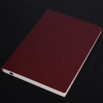 Quaderno in PU da 3 pezzi, quaderno per studenti, diario, quaderno aziendale, quaderno in PU, A5 Plain Weave Blue, A5 Plain Weave Cockscomb Red, A5 Plain Charred Tea Brown, A5 Plain Weave Black, A5 Plain Weave Bitter Tea Red, A5 Plain Weave Nile Blue  ...