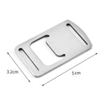 Apribottiglie a nastro da 20 pezzi Apribottiglie in carta in acciaio inossidabile Apribottiglie con cordino e fibbia in tessuto per zaino da esterno, 20 PCS Card
