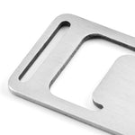 Apribottiglie a nastro da 20 pezzi Apribottiglie in carta in acciaio inossidabile Apribottiglie con cordino e fibbia in tessuto per zaino da esterno, 20 PCS Card