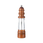 Macinapepe manuale a forma di faro in legno, strumento manuale per macinare sale marino, Style 2