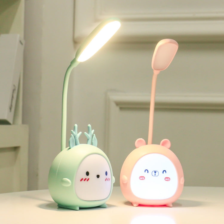 YW2021 Lampada da scrivania pieghevole per protezione degli occhi a LED carina cartone animato Lampada da scrivania pieghevole per camera da letto dormitorio studentesco, Green Lamb, Pink Lamb, Brown Lamb, Blue Fawn, Pink Fawn, Brown Fawn, Green Fawn  ...