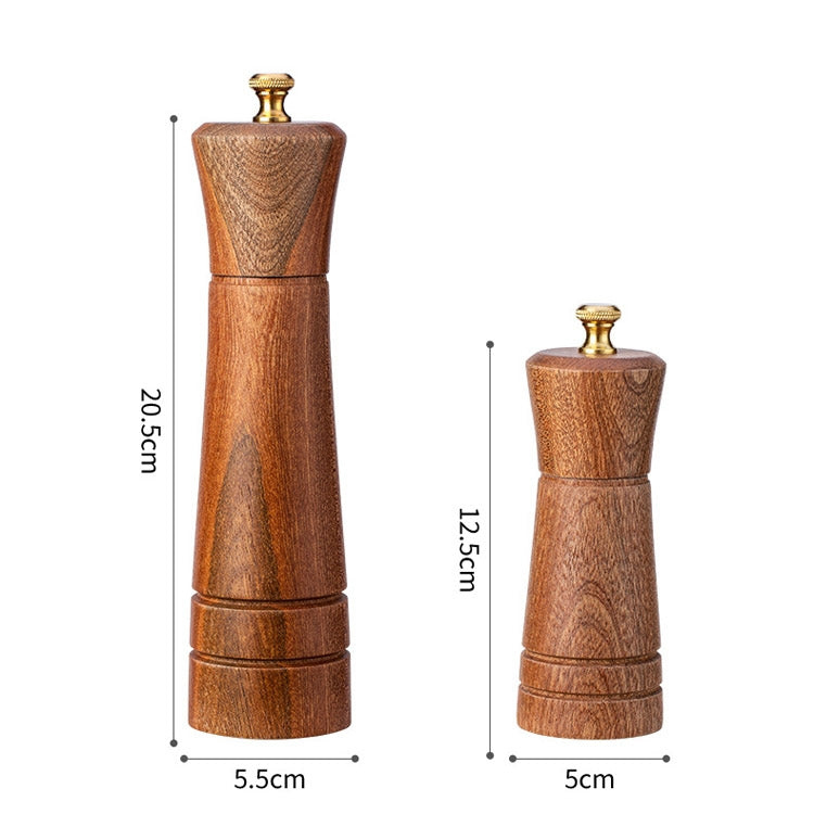 Macinapepe in legno da cucina Manuale per la casa Pepe solido in polvere Macinapepe nero Macinino per bottiglie Barattolo di condimento, Style 3, 5 inch, Style 3, 8 inch