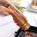Macinapepe in legno da cucina Manuale per la casa Pepe solido in polvere Macinapepe nero Macinino per bottiglie Barattolo di condimento, Style 3, 5 inch, Style 3, 8 inch