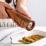 Macinapepe in legno da cucina Manuale per la casa Pepe solido in polvere Macinapepe nero Macinino per bottiglie Barattolo di condimento, Style 3, 5 inch, Style 3, 8 inch