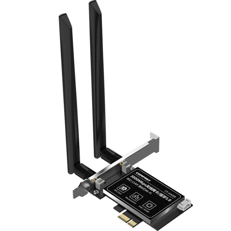 Gioco di gioco COMFAST Scheda di rete wireless PCIE per computer desktop wireless a doppia frequenza Gigabit da 3000 Mbps, AX200, AX200 PRO
