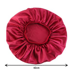 3 PCS TJM-405A Cappello rotondo in raso elasticizzato a tesa larga da notte Cappello per chemioterapia, One Size