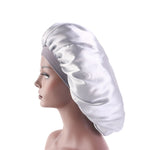 3 PCS TJM-405A Cappello rotondo in raso elasticizzato a tesa larga da notte Cappello per chemioterapia, One Size