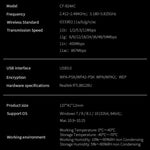 COMFAST CF-924AC V2 Ricevitore WIFI per computer USB Gigabit a doppia frequenza da 1200 Mbps Scheda di rete wireless ad alta potenza
