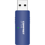COMFAST CF-727B Ricevitore trasmettitore da tavolo USB Gigabit doppia frequenza 1300Mbps Bluetooth portatile V4.2 + scheda di rete wireless WiFi