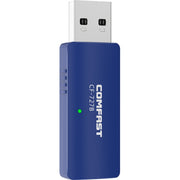 COMFAST CF-727B Ricevitore trasmettitore da tavolo USB Gigabit doppia frequenza 1300Mbps Bluetooth portatile V4.2 + scheda di rete wireless WiFi