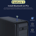 COMFAST CF-727B Ricevitore trasmettitore da tavolo USB Gigabit doppia frequenza 1300Mbps Bluetooth portatile V4.2 + scheda di rete wireless WiFi
