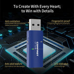 COMFAST CF-727B Ricevitore trasmettitore da tavolo USB Gigabit doppia frequenza 1300Mbps Bluetooth portatile V4.2 + scheda di rete wireless WiFi