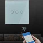 Interruttore touch WiFi a parete 1-3 gang bianco o nero