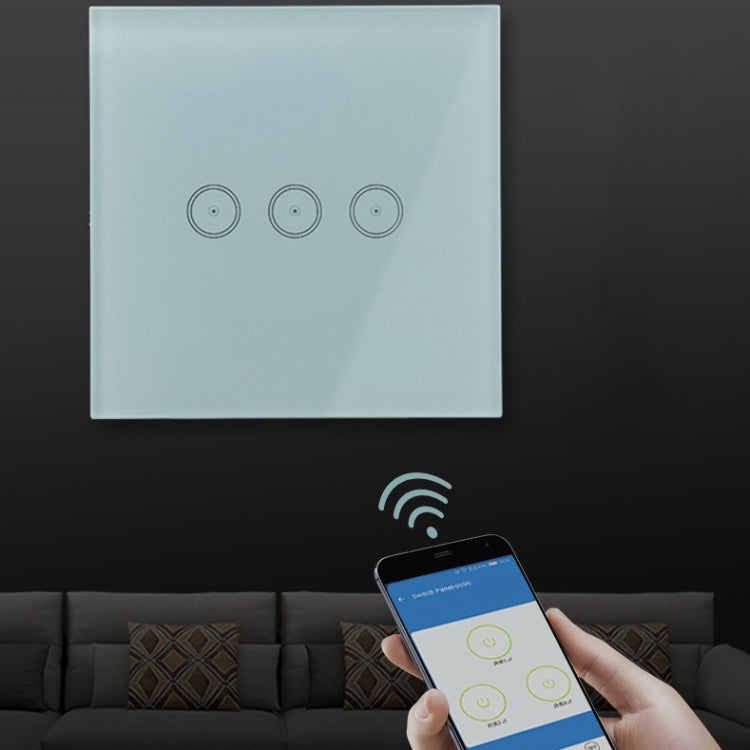 Interruttore touch WiFi a parete 1-3 gang bianco o nero