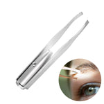 3 pinzette per sopracciglia con luce LED strumento per trucco occhi ciglia strumenti per il trucco per la depilazione accessori di bellezza