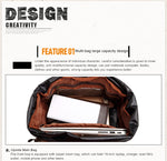 Borsa fotografica impermeabile in tela Batik Zaino fotografico da uomo di grandi dimensioni resistente all'usura per esterni per Nikon / Canon / Sony / Fujifilm