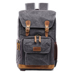 Borsa fotografica impermeabile in tela Batik Zaino fotografico da uomo di grandi dimensioni resistente all'usura per esterni per Nikon / Canon / Sony / Fujifilm