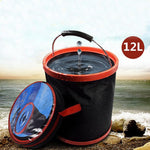 Secchio telescopico pieghevole per lavaggio auto Secchio portatile per esterni multifunzionale per uso domestico, 12L Folding Telescopic Bucket
