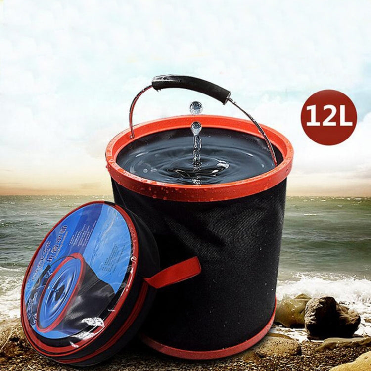 Secchio telescopico pieghevole per lavaggio auto Secchio portatile per esterni multifunzionale per uso domestico, 12L Folding Telescopic Bucket