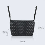 Tasca per rete portaoggetti per auto tra due sedili Borsa portaoggetti per auto universale con sospensione per schermo, Car Storage Net Pocket