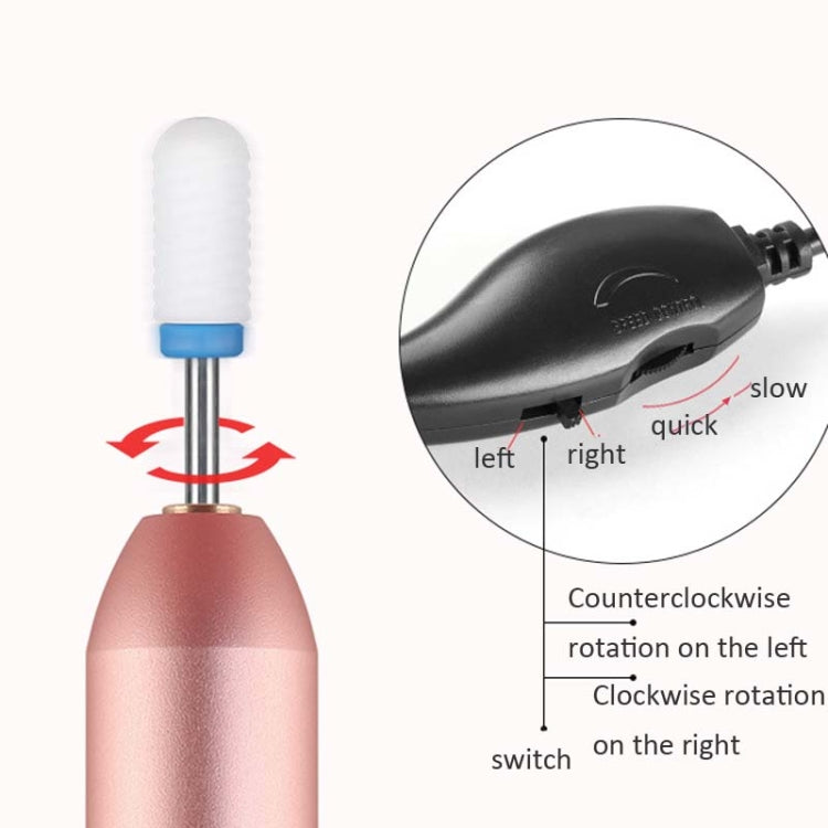 Lucidatore esfoliante elettrico a penna portatile per lucidatore per unghie USB
