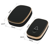 Q188-WW Cercapersone per campanello impermeabile con telecomando wireless intelligente con 45 accordi musicali, spina americana/spina britannica/spina europea