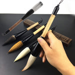 Pennello per pittura artistica con penna per scrittura calligrafica, Weasel Hair Brush, Goat Hair Brush, Bear Hair Brush, Rabbit Hair Brush, Doubled both Brush