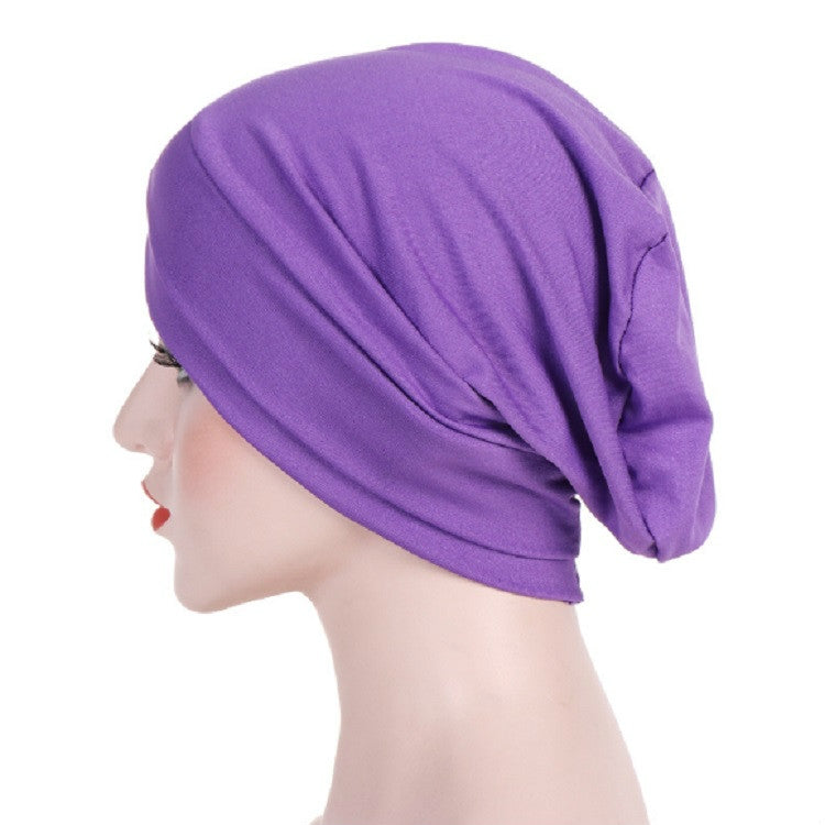 Berretto per foulard incrociato sulla fronte in tessuto elasticizzato modale Berretto per chemioterapia