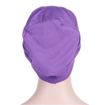 Berretto per foulard incrociato sulla fronte in tessuto elasticizzato modale Berretto per chemioterapia