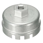 Strumento di rimozione della chiave per filtro olio in alluminio da 64,5 mm per Lexus Toyota Corolla Highlander RAV4 Camry Custodia universale