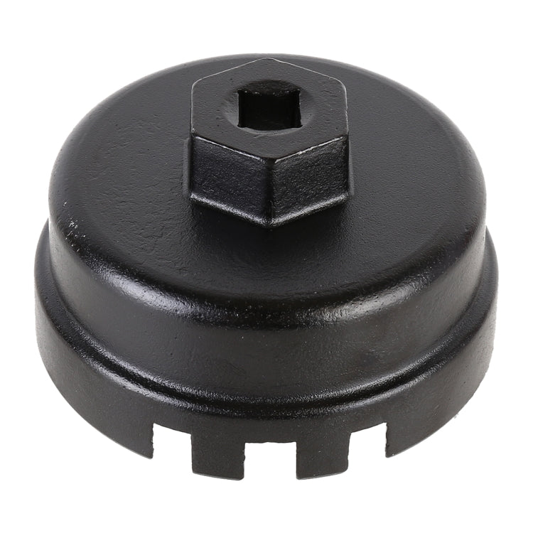 Strumento di rimozione della chiave per filtro olio in alluminio da 64,5 mm per Lexus Toyota Corolla Highlander RAV4 Camry Custodia universale